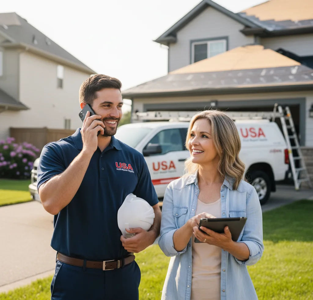 USA Roof Repair Experts customer support in Nibley